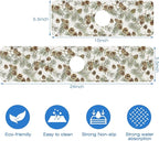 Abstract Pine Cones Sink Faucet Absorbing Mat Splash Guard Behind Faucet Sink - Image 3