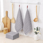 Homaxy 100% Cotton Terry Kitchen Dish Cloths, Ultra Soft and Absorbent Dish - Image 6