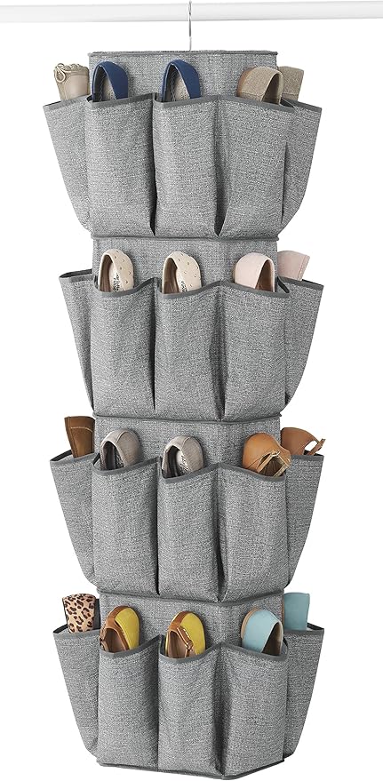 Whitmor Rotating Crosshatch Gray Closet Organizer 10 x 15 x 48 inches - Image 3