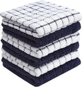 Bumble Premium Cotton Dish Cloths 12" x 12"| Navy Design | 405 GSM | Highly by BumbleTowels