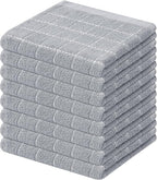 Mordimy 100% Cotton Terry Cloth Dish Cloths, Soft and Absorbent Checkered Dish by Mordimy