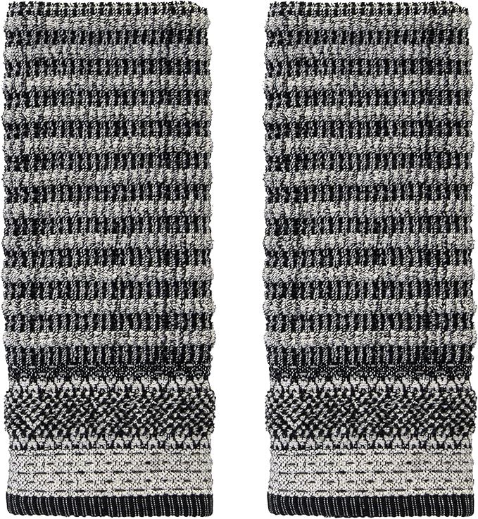 SKL Home Lewis 100% Cotton Premium 2-Piece Hand Towel Set, 600 GSM, Reversible by SKLHomebySaturdayKnightLtd