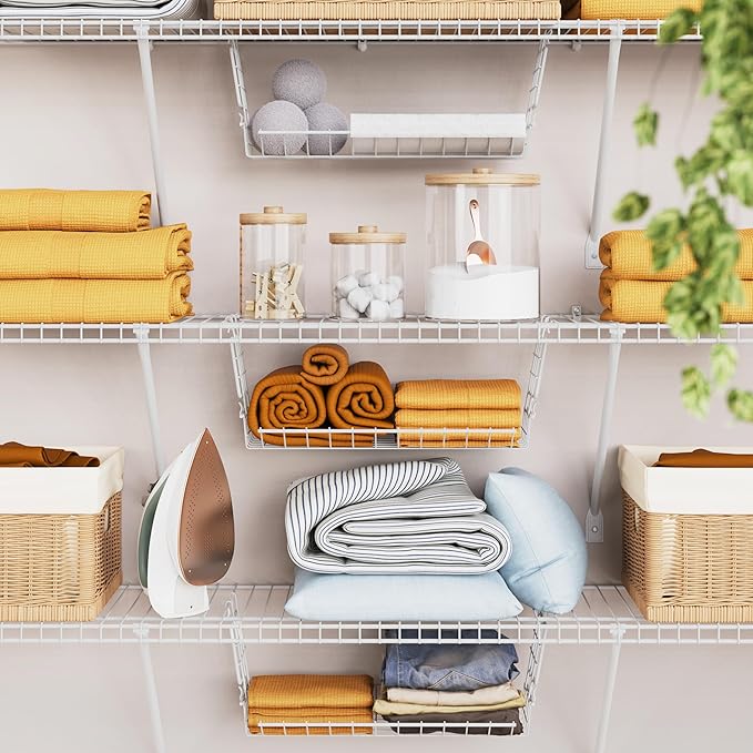 ClosetMaid Hideaway Behind-the-Hangers Hanging Wire Shelf - Image 3