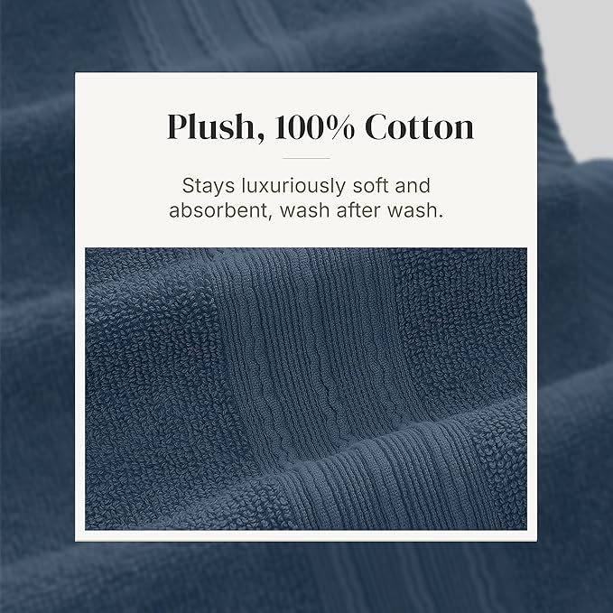 Modern Threads Ophelia 6-Piece 100% Cotton Towel Set – Reversible Yarn Dyed - Image 5