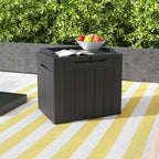 Patiowell 30 Gallon Resin Deck Box, Outdoor Storage Box for Patio Furniture, Deliveries, Pool Supplies,Waterproof and Lockable, Black - Image 2