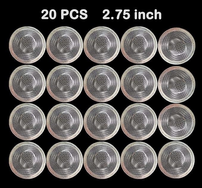 20Pcs Bathroom Sink Drain Strainer Screen Mesh, 2.75'' Stainless Steel Slop - Image 6