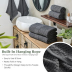 Simple&Opulence 6 Piece Luxury Towel Set, 100% Cotton Bathroom Towels - Image 3