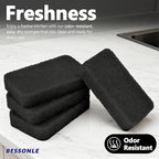 8 Pack Silicone Scrubbing Sponges, Heavy-Duty, Non-Scratch Kitchen Sponges - Image 5