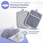 Casa Platino Mini Oven Mitts Set, 8-Piece – 500°F Heat Resistant Silicone Oven - Image 3