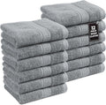 LANE LINEN Wash Cloths Pack of 12-100% Cotton Washcloths by LaneLinen