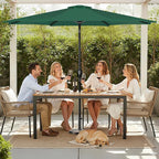 Simple Deluxe 9' Patio Umbrella Outdoor Table Market Yard Umbrella with Push Button Tilt/Crank - Image 6