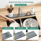 Stone Faucet Mat for Kitchen Sink Splash Guard 23.6" x 3.9" - Image 3