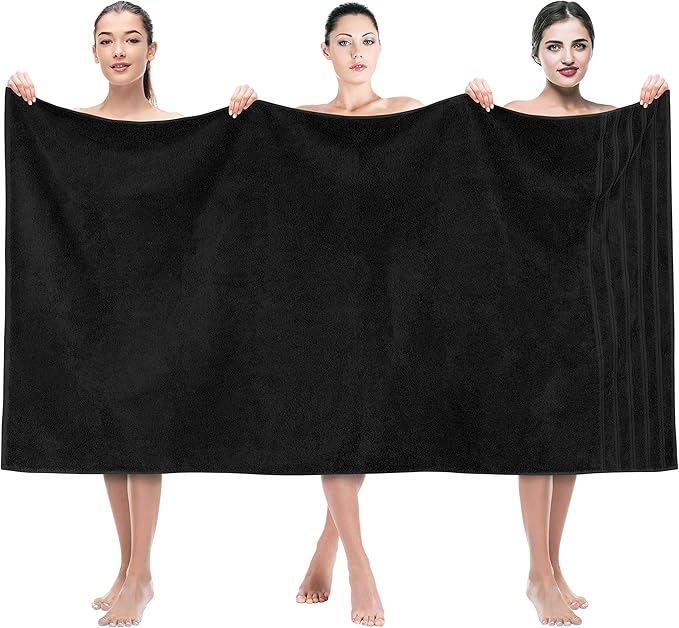 American Soft Linen 35x70 Jumbo Large Bath Towel, 600 GSM 100% Cotton Turkish by AmericanSoftLinen