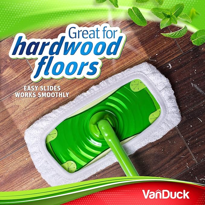 VanDuck Reusable 100% Cotton Mop Pads, Terry Cloth Mop Covers Washable - Image 6