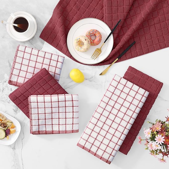 Homaxy Premium Cotton Kitchen Towels 16"x 28", Large Natural Ring Spun 390 GSM - Image 9