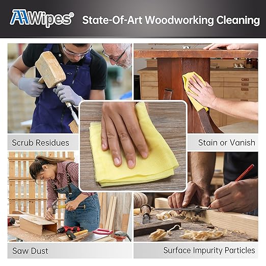 AAwipes Tack Cloth for Woodworking, Painting Sticky, Anti-Static Tack Rags for - Image 7