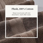 Modern Threads Trefoil Filigree 6-Piece 100% Cotton Towel Set – Reversible Yarn - Image 5