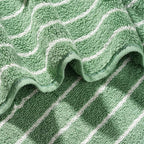 Hand Towels for Bathroom, 100% Cotton Striped Pattern Soft Absorbent Towel Set - Image 9