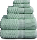 NY Loft 100% Cotton Towel Set 6 Piece | Super Soft & Absorbent Quick-Dry 2 Bath by NYLoft