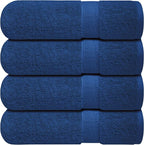 Infinitee Xclusives Luxury 100% Ring-Spun Cotton Bath Towels Set of 4 – Soft by InfiniteeXclusives