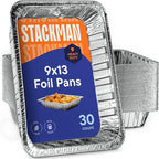 Aluminum Pans 9x13 Disposable Aluminum Foil Pans Large Baking Pan Trays by StackMan