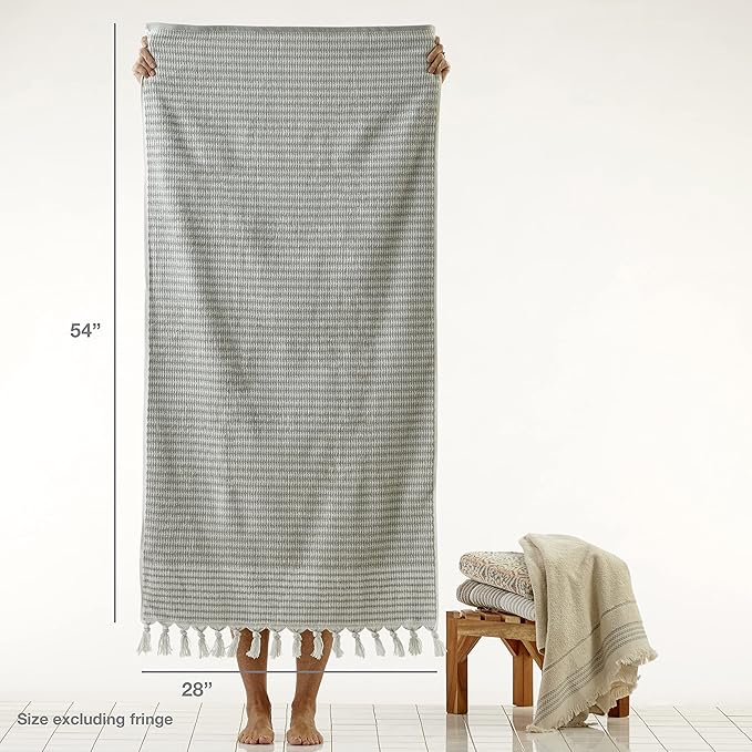 SKL Home Longborough 100% Turkish Cotton Premium Bath Towel, 640 GSM, Soft & - Image 3