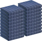 Homaxy 100% Cotton Terry Kitchen Towels, Checkered Designed, Soft and Super by Homaxy