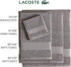 Lacoste Heritage 100% Supima Cotton Bath Sheet, Micro Chip, Premium Super Soft - Image 5