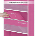 Univivi 5-Shelf Fabric Door Storage Over Door Hanging Organizer - Image 5