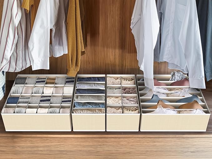 Simple Houseware Closet Underwear Organizer Drawer Divider Assorted 7 Pieces - Image 7
