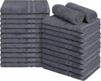 24 Pack Premium Hand Towels – 100% Cotton, Soft & Highly Absorbent – 16x27 by ARCHOME