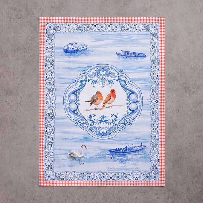 Maison d' Hermine Kitchen Towels Set of 3 100% Cotton 27.50" x 20" Reusable - Image 9