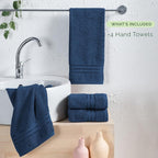 Elegant Comfort Three Line Popcorn Towel Set - Image 4