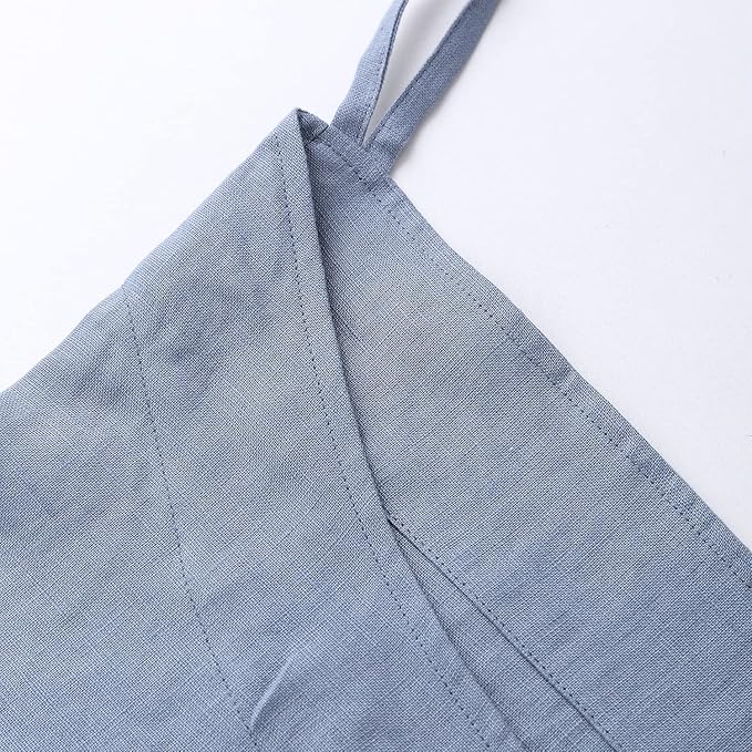 Amazhiyu Pure Linen Over The Door Laundry Hanging Hamper Bag - Image 4