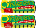 Yellow Multi Use Scrub Sponge. Made in Europe. Large Pack of 18. 4.3x2.8x1.4 - Image 2