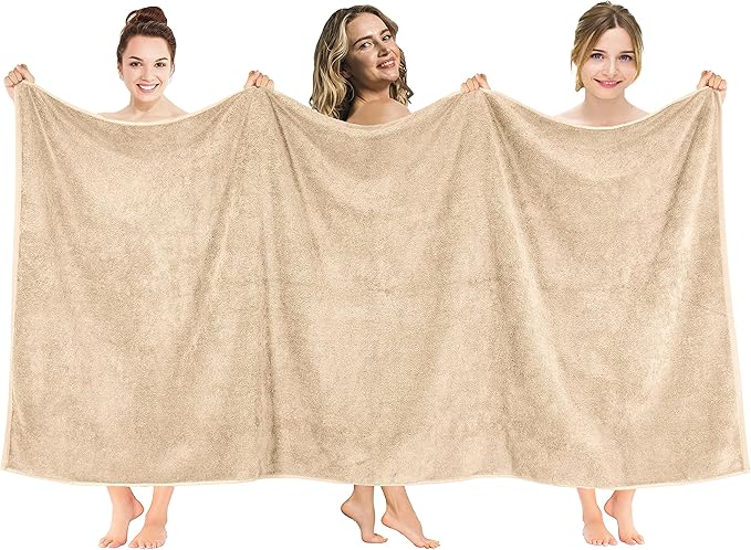 American Soft Linen 100% Cotton 600 GSM Turkish 40x80 Oversized Bath Towel Sheet by AmericanSoftLinen