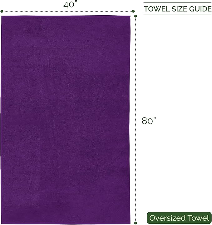 Elegant Comfort Three Line Popcorn Extra Large Luxury Bath Towel - Image 4