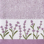 SKL Home Lavender Border 100% Cotton Jacquard 2pc Hand Towel Set, Embroidered & - Image 6