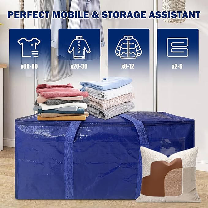 4 Pack Extra Heavy Duty Large Moving Bags - Image 6