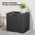 NEWBULIG 31 Gallon Deck Box, Weatherproof Resin Lockable Outdoor Storage for Secure Package Deliveries and Indoor Storage in Garden or Patio, Backyard - Image 8
