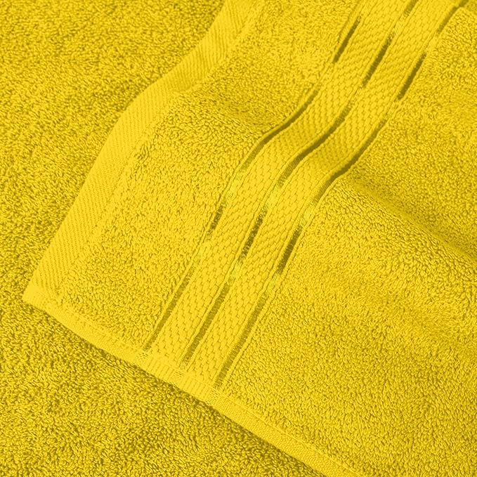 Elegant Comfort Three Line Popcorn Extra Large Luxury Bath Towel - Image 6
