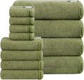 SEMAXE 12-Piece Family Bathroom Towel Set by SEMAXE