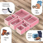 SIMPLE HOUSEWARE Foldable Drawer Organizer - Image 4