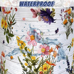 Hawaii Flowers Laundry Basket Foldable Oxford Cloth Colorful Floral Laundry - Image 4