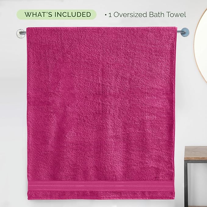Elegant Comfort Three Line Popcorn Extra Large Luxury Bath Towel - Image 5