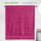 Elegant Comfort Three Line Popcorn Extra Large Luxury Bath Towel - Image 5