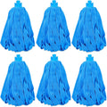 Microfiber Cloth String Mop Head Refill, Loop End Screw On Mop Head Compatible by EaseYourDay