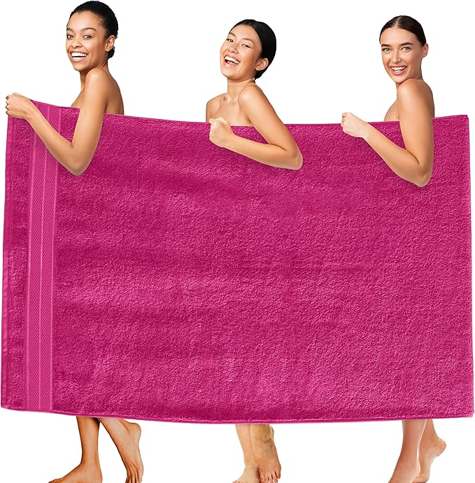 Elegant Comfort Three Line Popcorn Extra Large Luxury Bath Towel by ELEGANTCOMFORT