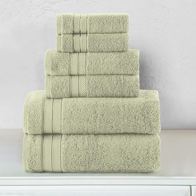 Elegant Comfort Luxury 6-Piece Towel Set, Premium Soft 100% Turkish Cotton - Image 2