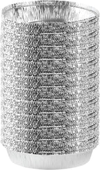 PLASTICPRO 9'' Inch Round Tin Foil Pans Disposable Aluminum, Freezer & Oven Safe by PLASTICPRO